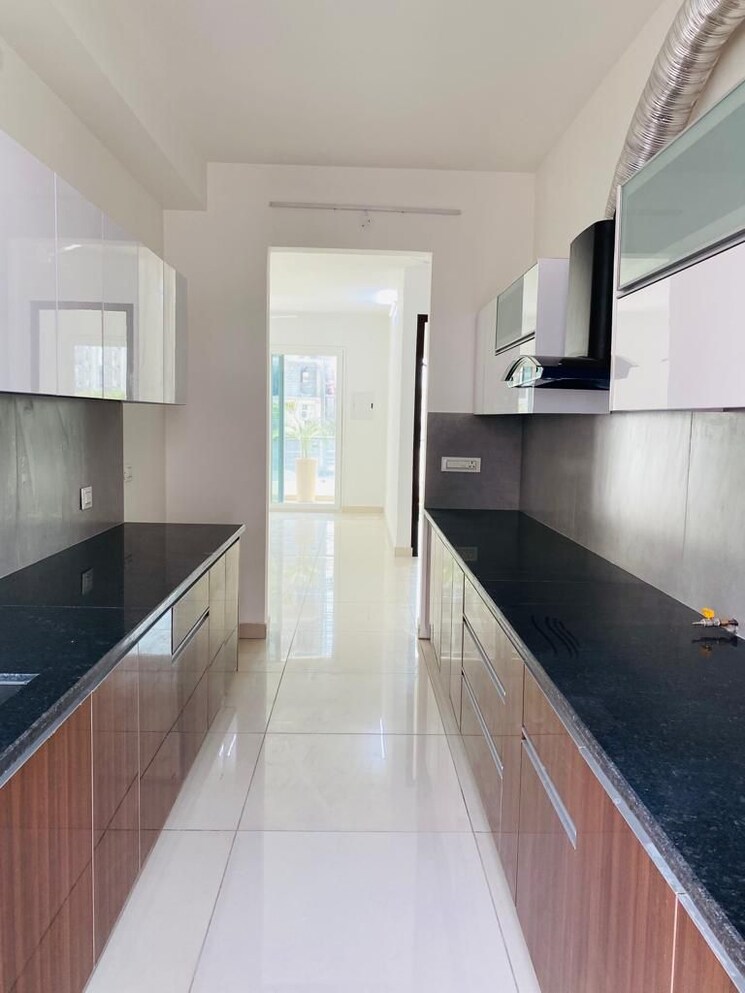 Kitchen, hermitage-centralis 3 Bedroom 1450 Sq.Ft. Apartment In Vip Road Zirakpur 8249251
