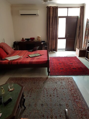 Living Room in 4 BHK Apartment at Greater Kailash I – for Rent