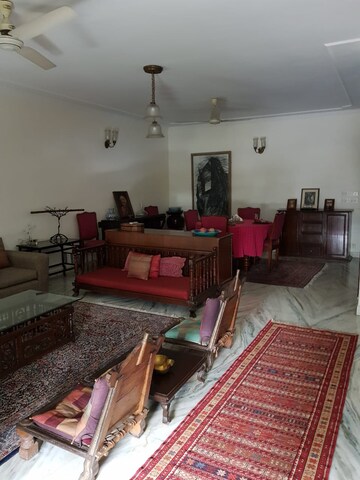 Living Room in 4 BHK Apartment at Greater Kailash I – for Rent