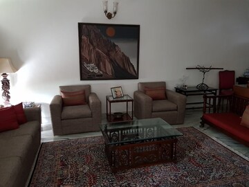 Living Room in 4 BHK Apartment at Greater Kailash I – for Rent