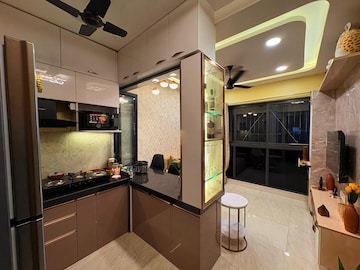 Kitchen in 1 BHK Apartment at Lodha Crown Quality Homes, Majiwada – for Rent