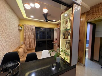 Living Room in 1 BHK Apartment at Lodha Crown Quality Homes, Majiwada – for Rent