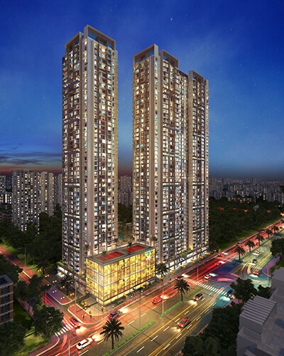 2 BHK + Pooja Room Apartment For Sale in Origin Westcenter Ganesh 
