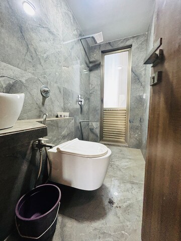 Bathroom in 3 BHK Apartment at Seawoods – for Rent