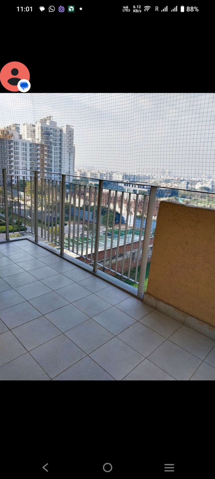 Balcony, dosti-west-county 1 Bedroom 458 Sq.Ft. Apartment In Balkum Pada Thane 8249894