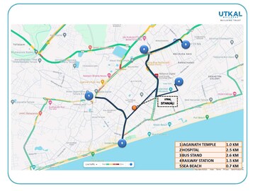 2 BHK Apartment – Map Location View at Vip Road - for Sale