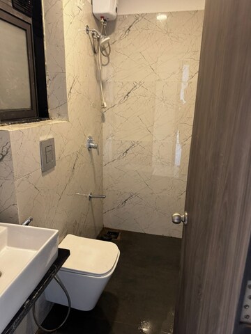 Bathroom in 2 BHK Apartment at Dev Leo Tower, Oshiwara – for Rent
