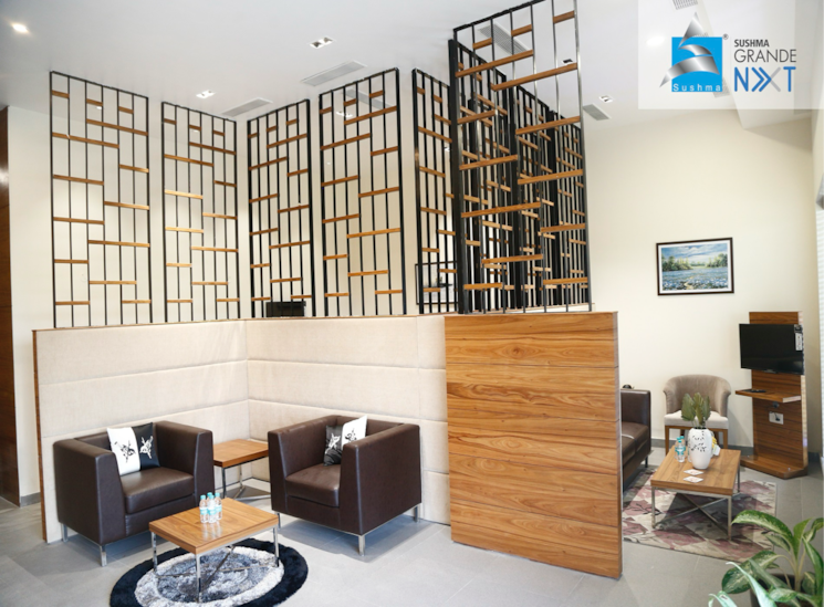 Living Room, sushma-grande-nxt 3 Bedroom 1650 Sq.Ft. Apartment In Ghazipur Zirakpur 8250749