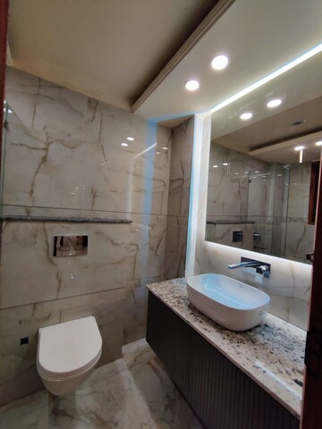 Bathroom in 3 BHK Apartment at Chattarpur – for Sale