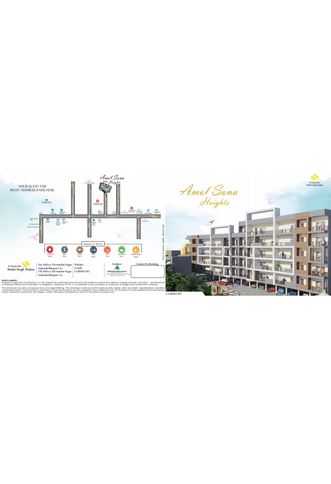 3 BHK Apartment For Sale in Amol Sona Height 
