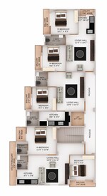 1 BHK 427 Sq.Ft. Apartment in Citadil Iris Indigo