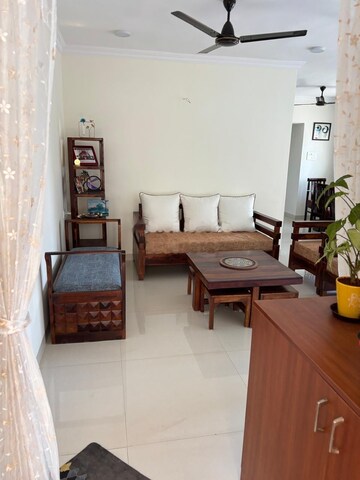 Living Room in 3 BHK Apartment at Kohinoor S3 Lifestyle, Pimple Saudagar – for Rent