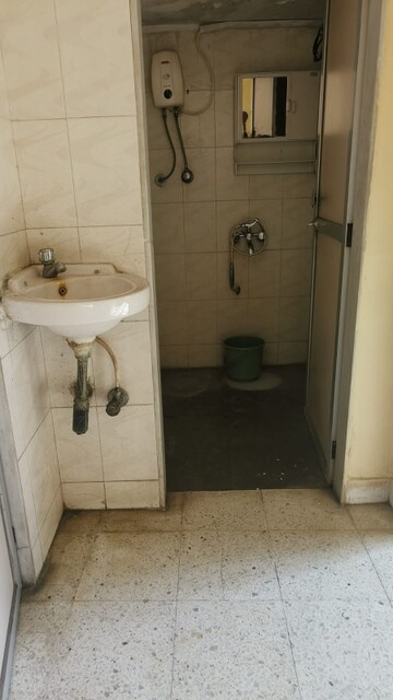 Bathroom in 1 RK Apartment at Vakola Crystal CHS, Santacruz East – for Rent