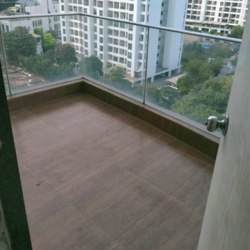 Balcony in 3.5 BHK Apartment at K Raheja Vistas Premiere, Mohammadwadi – for Rent