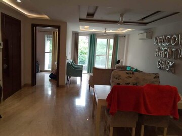 Living Room in 3 BHK Apartment at Greater Kailash I – for Rent
