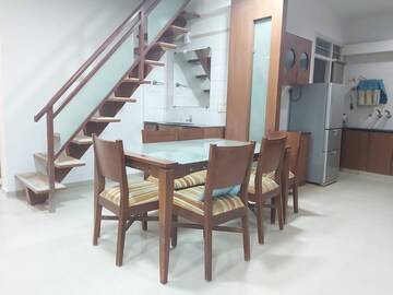 Staircase in 3 BHK Penthouse at Shyamal – for Rent