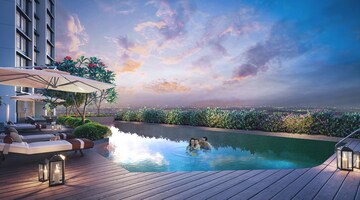 Swimming Pool in 1 BHK Apartment at Vaibhavlaxmi Queens Avenue, Chembur – for Sale