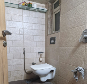 Bathroom in 2 BHK Apartment at Mota Mahal Apartment, Lokhandwala Complex Andheri – for Rent
