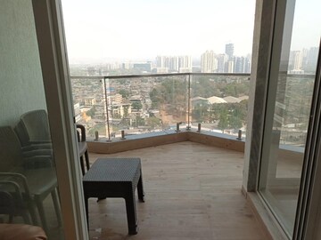 Balcony in 3 BHK Apartment at Soham Crystal Spires, Ghodbunder Road – for Rent