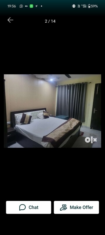 Bedroom in 2 BHK Apartment at Hazratganj – for Rent