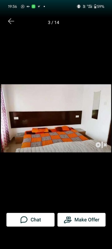 Bedroom in 2 BHK Apartment at Hazratganj – for Rent