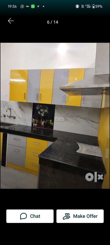 Kitchen in 2 BHK Apartment at Hazratganj – for Rent