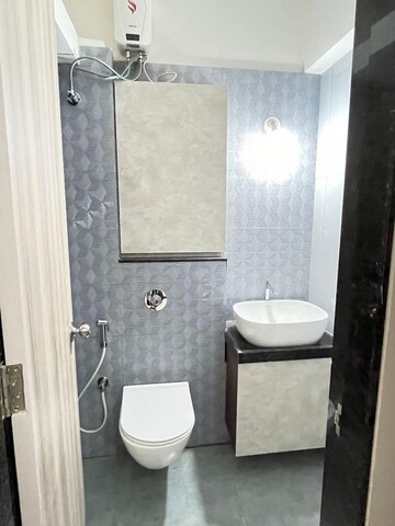 Bathroom in 2 BHK Apartment at Ashar Axis, Majiwada – for Rent