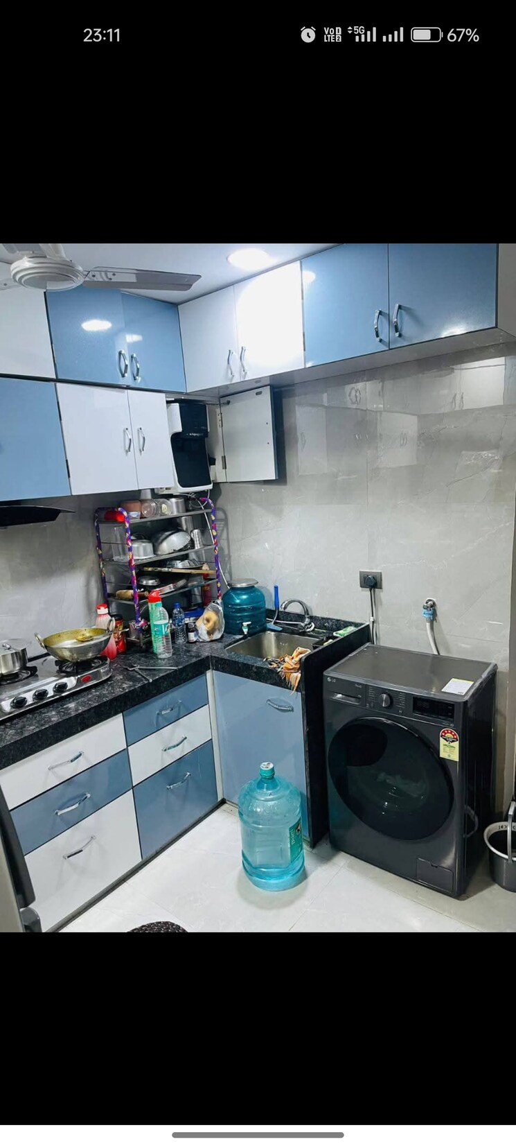 Kitchen, slf-anushree 3 Bedroom 1700 Sq.Ft. Apartment In Sector 75 Faridabad 8255470