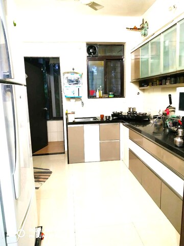 Kitchen in 3 BHK Apartment at Bhuvan Bloomingdales Apartments, Baner – for Rent