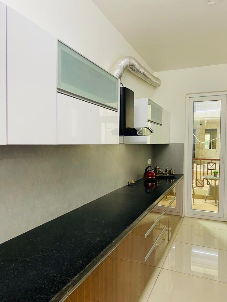 Kitchen, hermitage-centralis 3 Bedroom 1845 Sq.Ft. Apartment In Vip Road Zirakpur 8255593