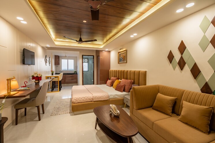 Living Room, gkb-grace-apartment Studio 531 Sq.Ft. Apartment In Ajmer Road Jaipur 8256068