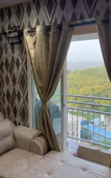 Balcony in 1 BHK Apartment at JP North Elara, Mira Road – for Rent