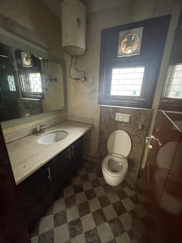 Bathroom in 3 BHK Builder Floor at Shivalik Colony – for Rent
