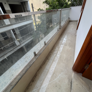 Balcony in 3 BHK Builder Floor at Saket – for Rent
