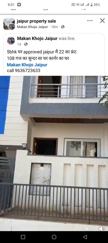 3 BHK Villa – Exterior View View at Mansarovar - for Sale