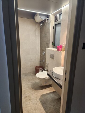 Bathroom in 2 BHK Apartment at Rustomjee Summit, Borivali East – for Rent