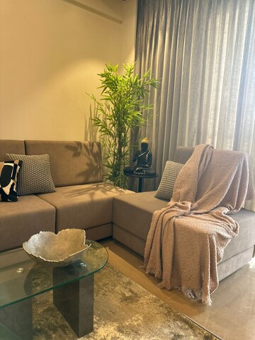 Living Room in 2 BHK Apartment at Rustomjee Summit, Borivali East – for Rent