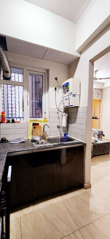 Kitchen in 2 BHK Apartment at Geotech Pristine Avenue, Sector 16c Greater Noida – for Rent