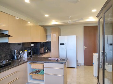 Kitchen in 4 BHK Builder Floor at Golden Floors, Sector 50 – for Rent
