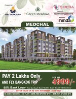 2 BHK + Pooja Room 1065 Sq.Ft. Apartment in Sree Nilayam Apartments Medchal