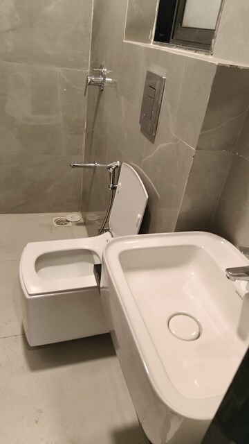 Bathroom in 2 BHK Apartment at Dev Leo Tower, Oshiwara – for Rent