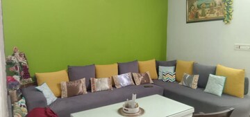 Living Room in 3 BHK Builder Floor at Mahindra Enclave – for Sale