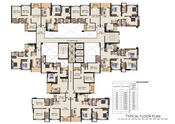 Floor Plan in 2 BHK Apartment at Memar Elara, Kondhwa – for Sale