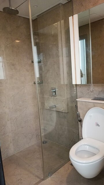 Bathroom in 4 BHK Apartment at Oberoi Sky City, Borivali East – for Rent