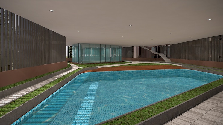 Swimming Pool, om-sai-city-dombivli 2 Bedroom 630 Sq.Ft. Builder Floor In Nilaje N V Thane 8259933