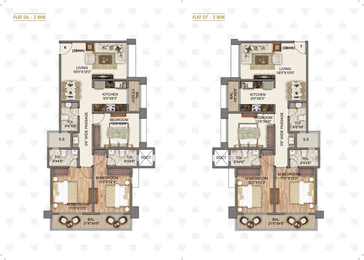 Floor Plan, murbad road 2 Bedroom 715 Sq.Ft. Apartment In Murbad Road Thane 8260173