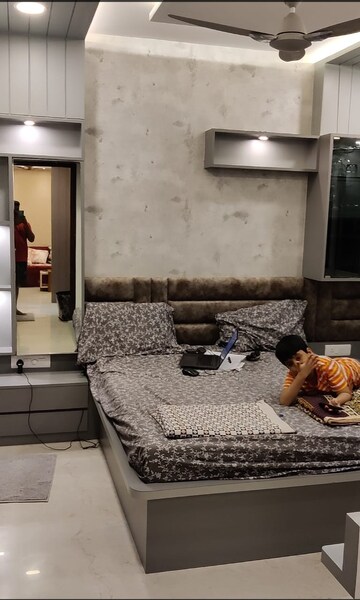 Living Room in 1.5 BHK Apartment at Dosti West County, Balkum Pada – for Sale
