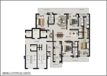 Floor Plan in 3 BHK Apartment at Joy Homes, Mohali Sector 85 – for Sale