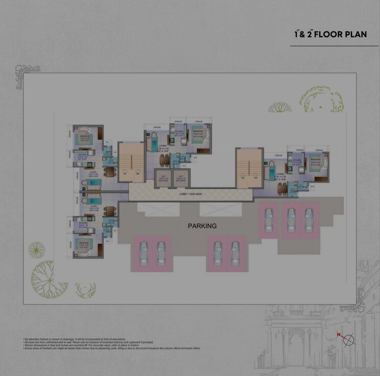 Floor Plan, nerul sector 18a 1 Bedroom 450 Sq.Ft. Apartment In Nerul Sector 18a Navi Mumbai 8261419