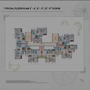 Floor Plan in 2 BHK Apartment at Nerul Sector 18a – for Sale